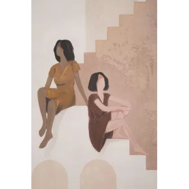 OBRAZ NA PŁÓTNIE LADY -B- 80X3,7X100 cm